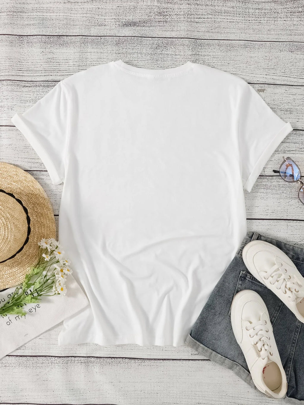 Gothic Print Oversized Tee