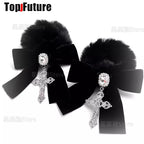 Velvet Bow Hair Clips