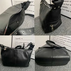 Black Buckle Shoulder Bag