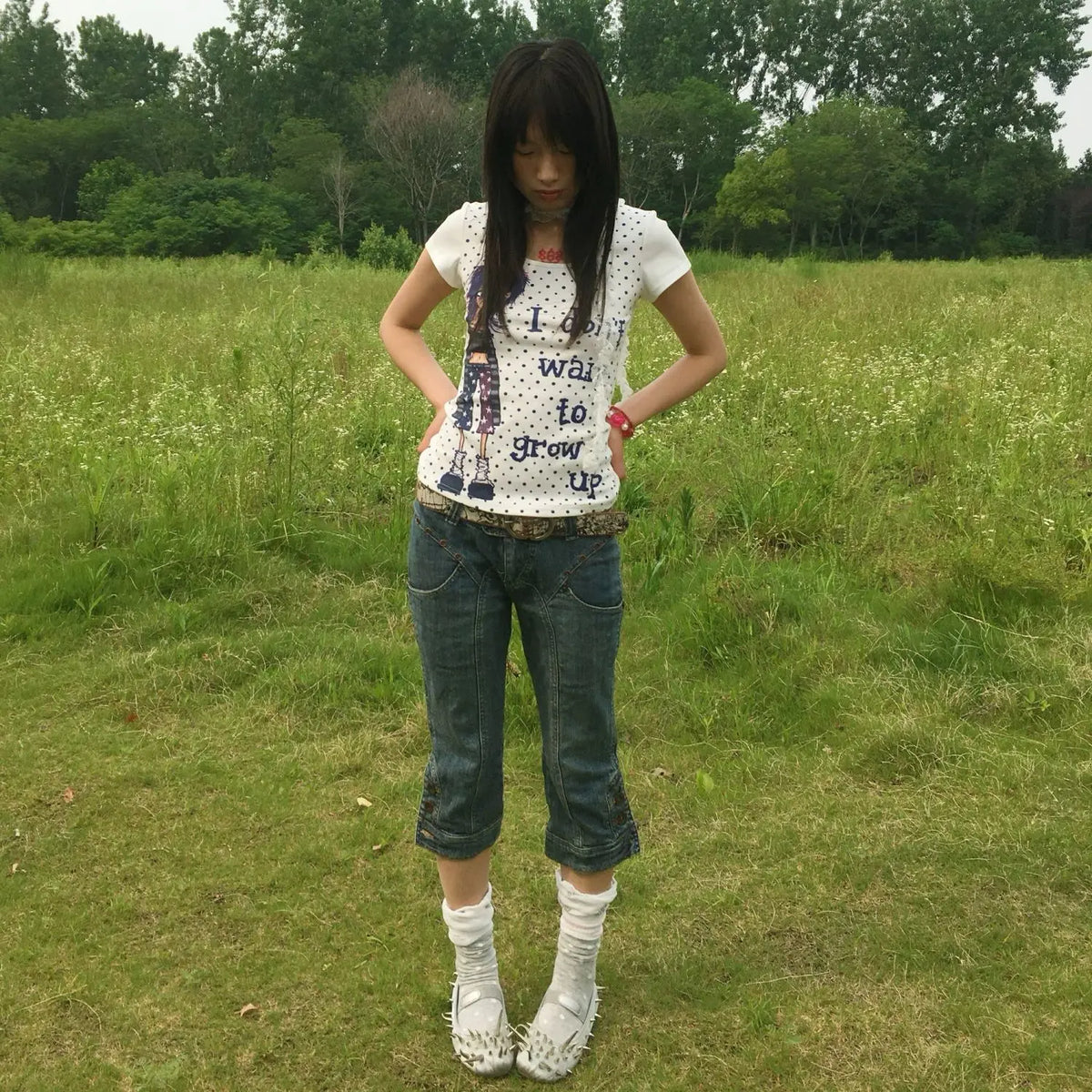 Polka Dot Graphic Tee
