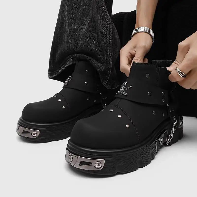 Gothic Platform Chelsea Boots