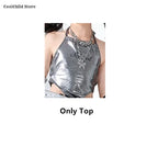 K-Pop Crop Top & Cargo Pants Set