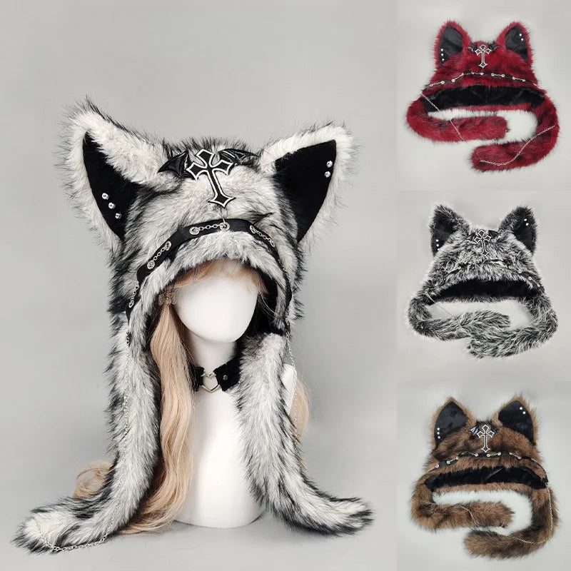 Faux Fur Cat Ear Hat