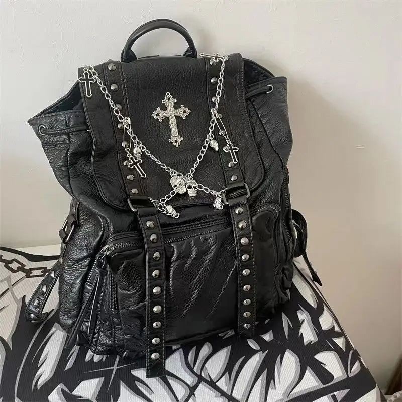 Cross Rivet Backpack
