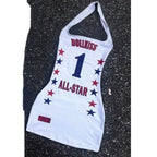 Letter Printing Halter Dress