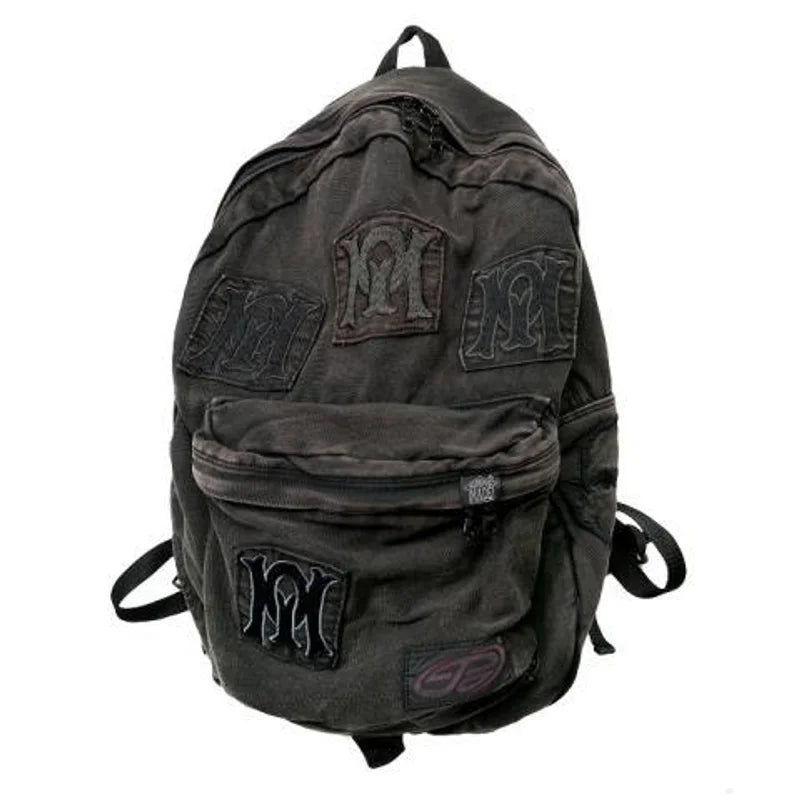 Black Denim Backpack