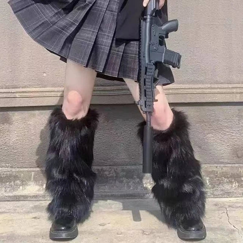 Faux Fur Leg Warmers