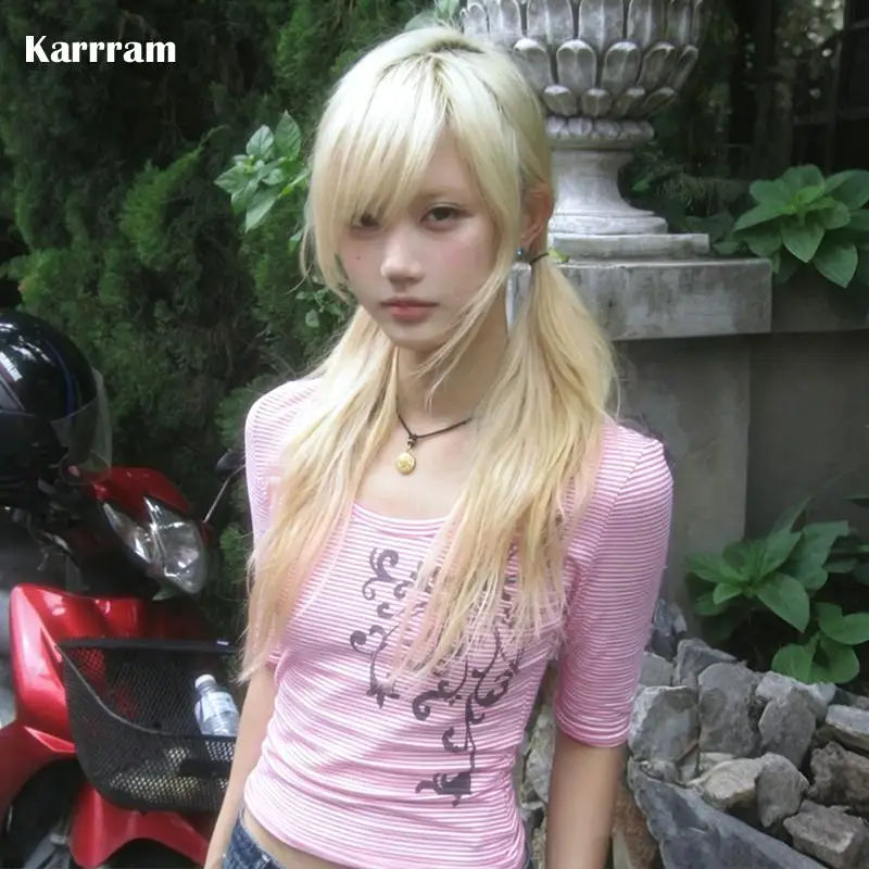 Pink Graphic Print Tee