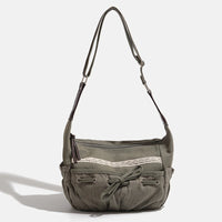 Olive Canvas Shoulder Bag
