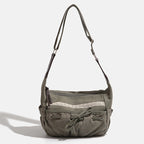 Olive Canvas Shoulder Bag