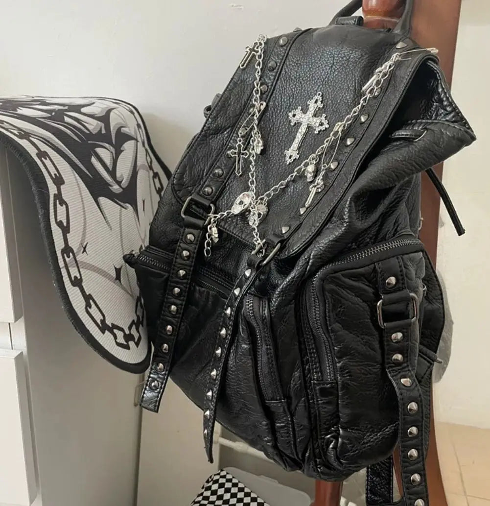 Cross Rivet Backpack