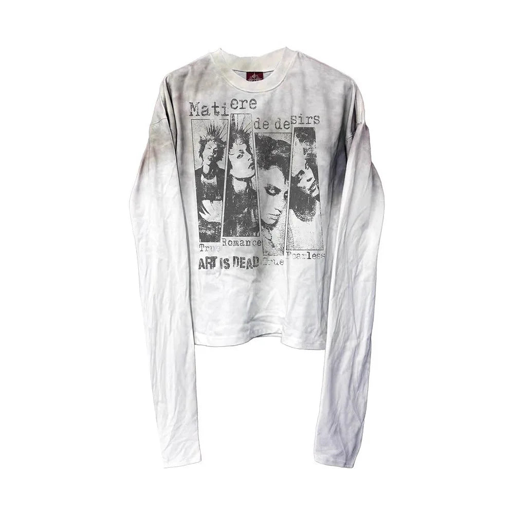 Vintage Print Long Sleeve Tee