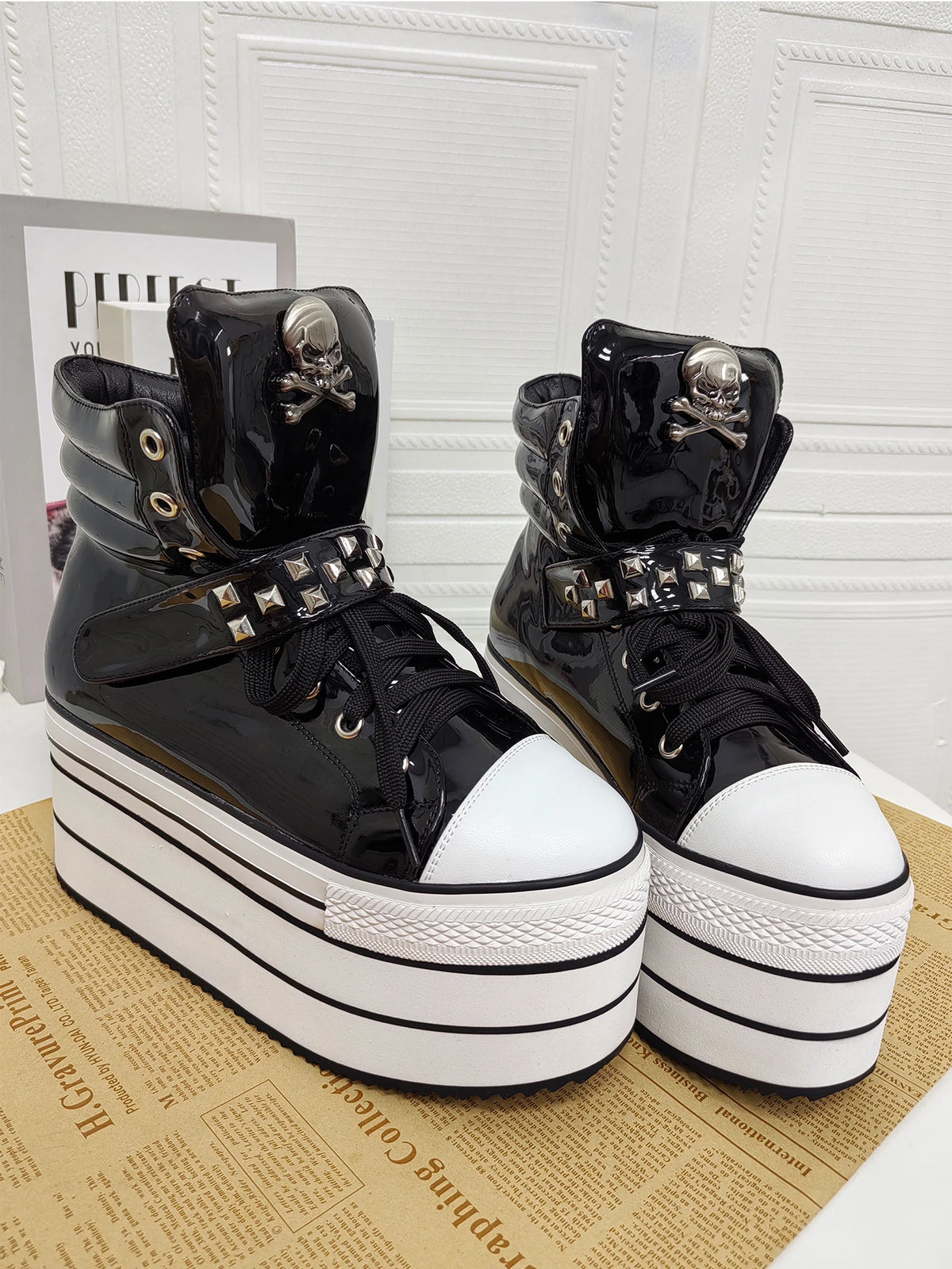 Platform Buckle Boots