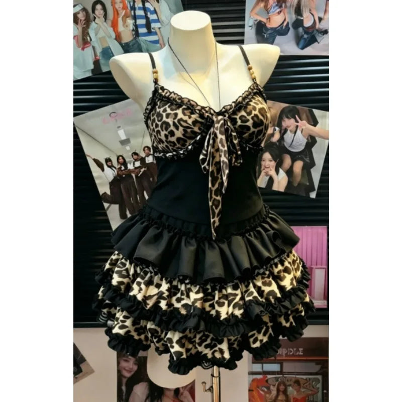 Leopard Print Two-Piece Set