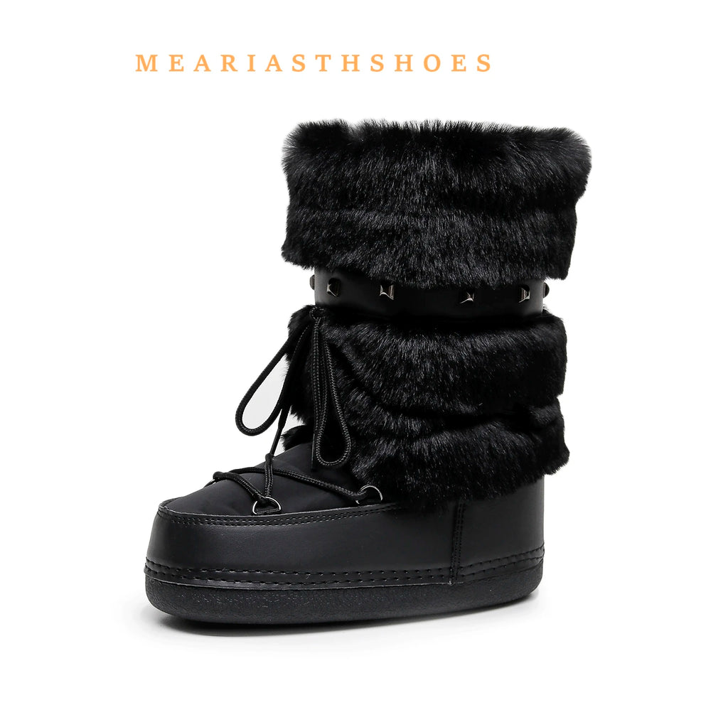 Faux Fur Snow Boots