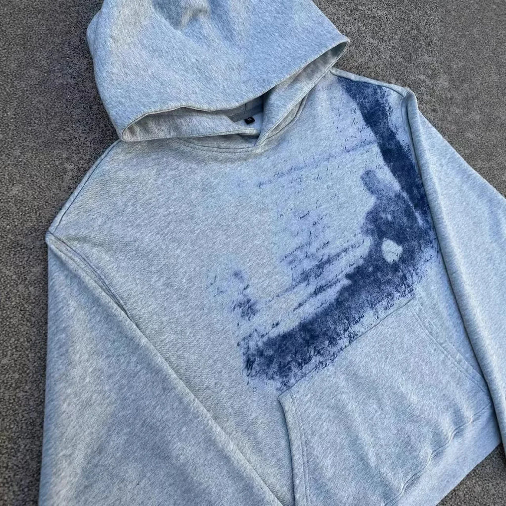 Gothic Print Hoodie