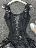 Lace-Up Corset Dress