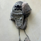 Camo Skull Bomber Hat