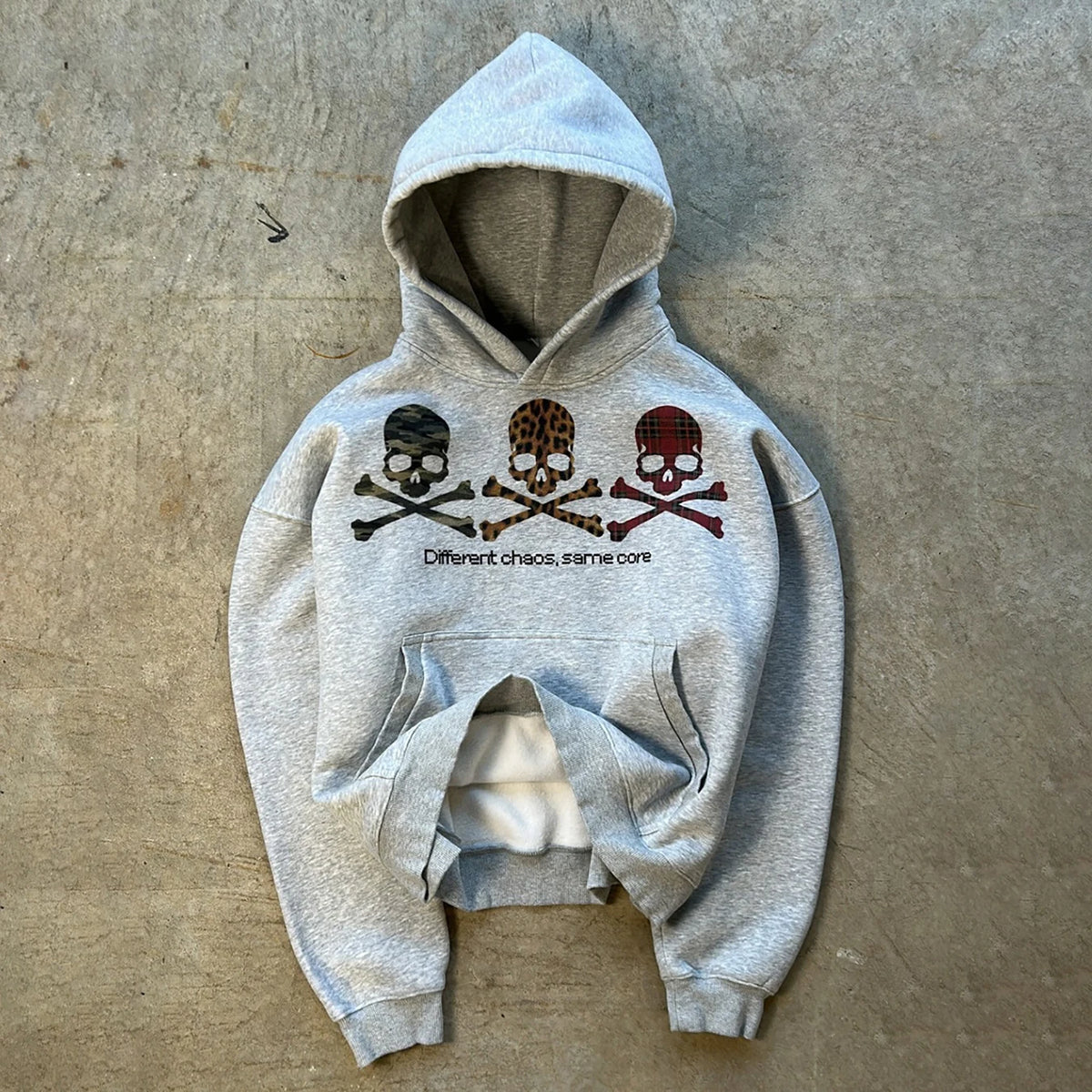 Skull Print Hoodie