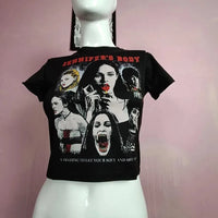 Megan Fox Print Crop Tee