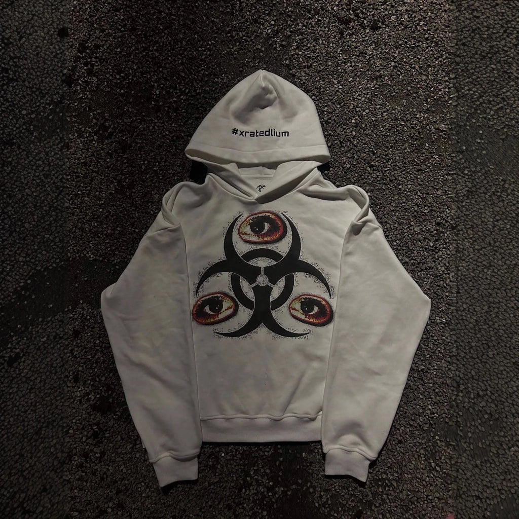 Biohazard Print Hoodie