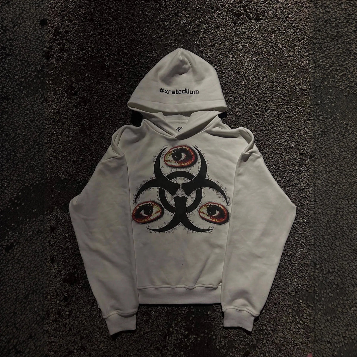 Biohazard Print Hoodie