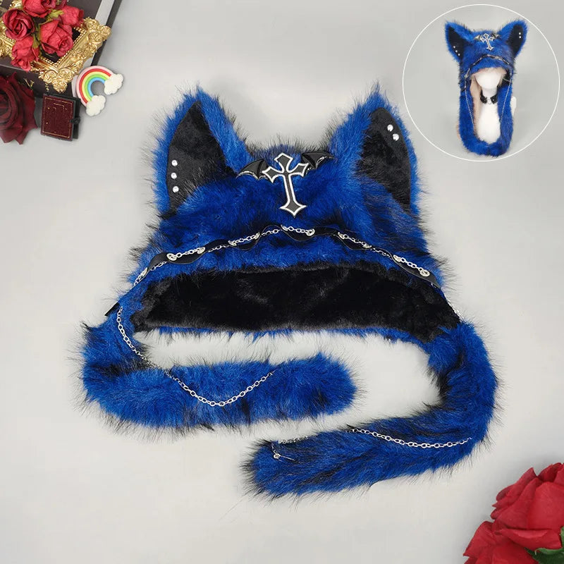 Faux Fur Cat Ear Hat