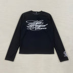 Gothic Script Long Sleeve Tee