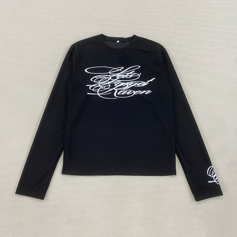 Gothic Script Long Sleeve Tee