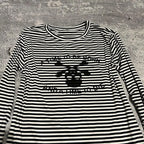 Striped Grunge Long Sleeve Tee