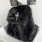 Faux Fur Cross Backpack