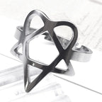 Heartagram Ring