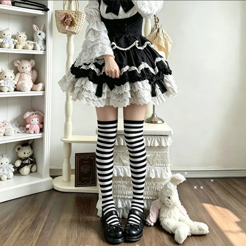 Mismatched Striped Socks