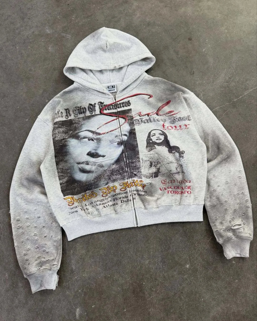 Gray Sweatshirt Jacket