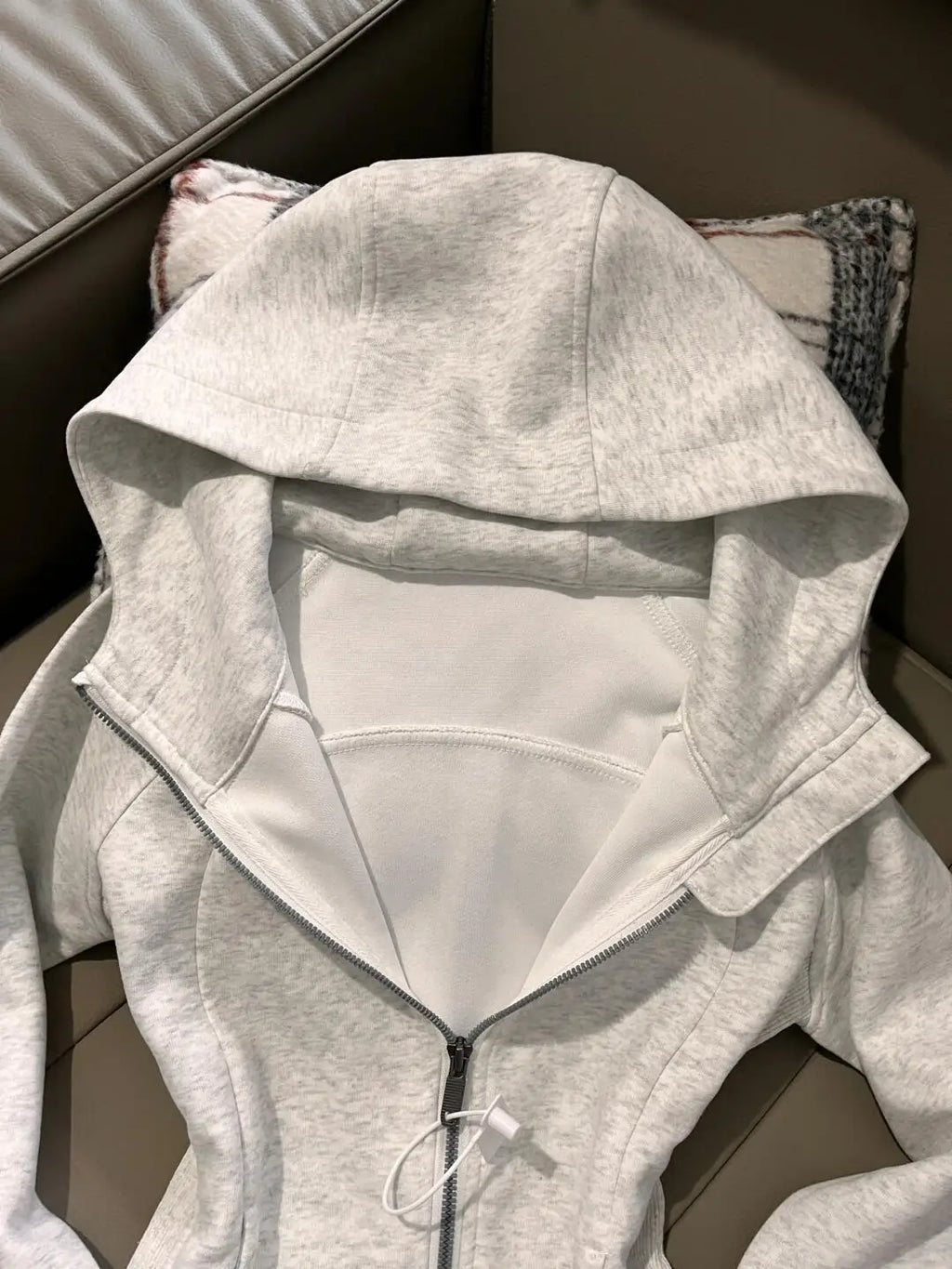 Grey Zip-Up Hoodie