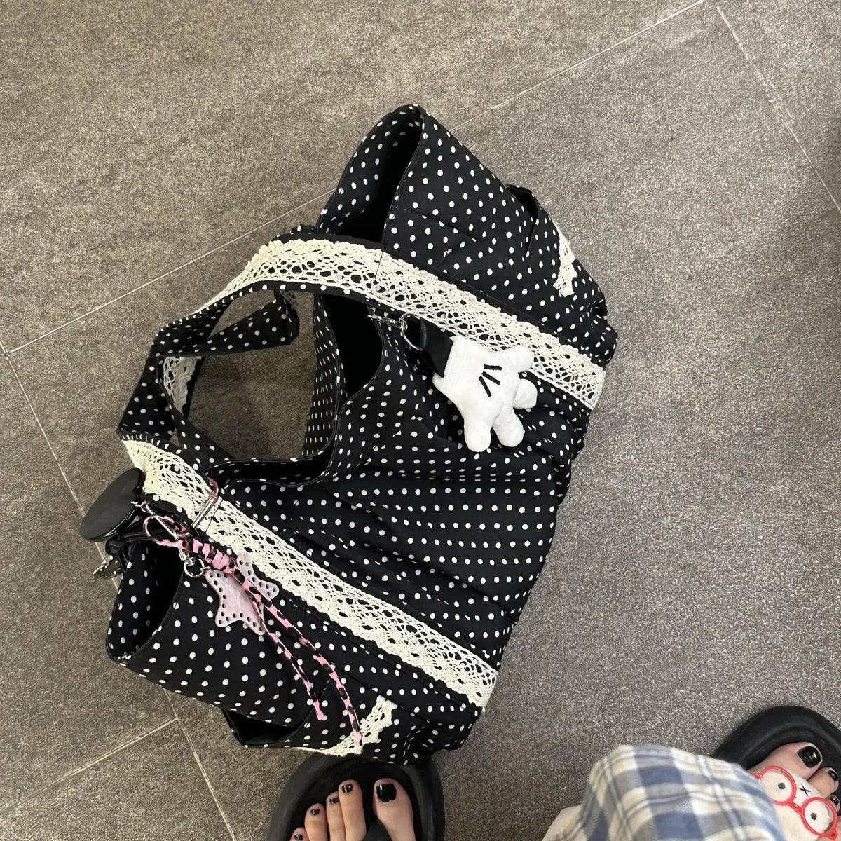 Polka Dot Shoulder Bag