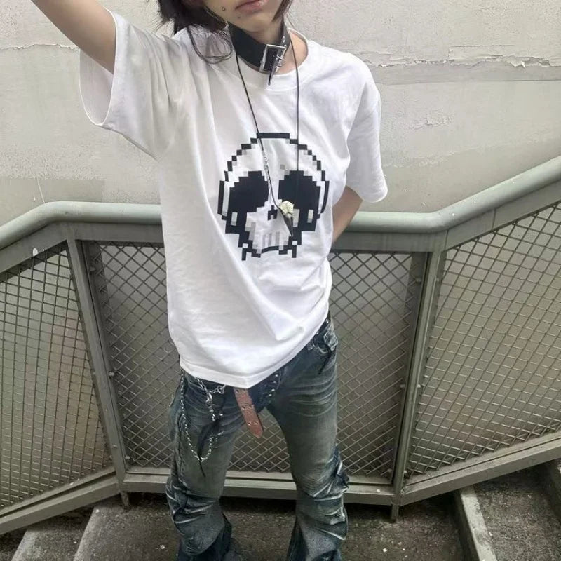 Skull Print Gothic Tee