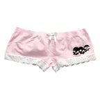 Skull Print Lace Shorts