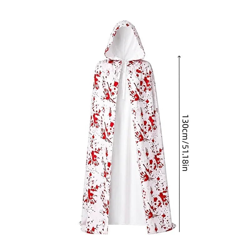 Blood Splatter Hooded Cloak