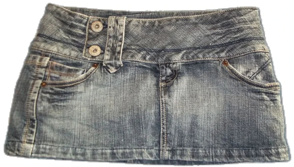 Studded Denim Shorts
