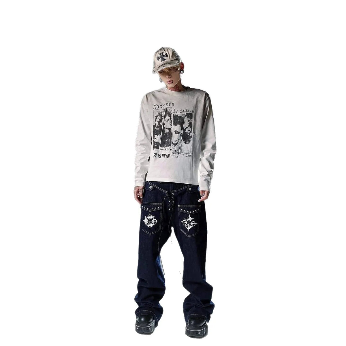 Vintage Print Long Sleeve Tee