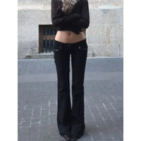 Low Rise Flare Jeans