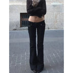 Low Rise Flare Jeans