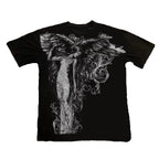 Gothic Print Oversized Tee