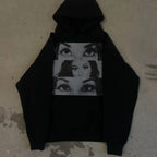 Cross Print Hoodie