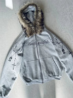 Faux Fur Hooded Jacket