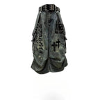 Cross Print Denim Jorts