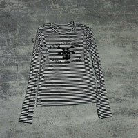 Striped Grunge Long Sleeve Tee