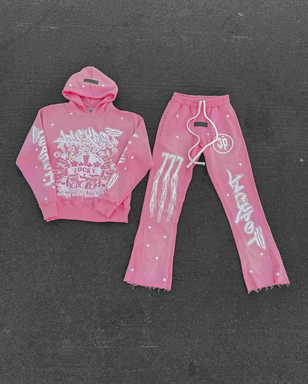 Graphic Print Tracksuit Set