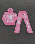 Graphic Print Tracksuit Set
